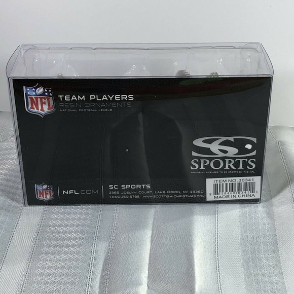 New England Patriots NFL Christmas Tree  Ornament Team Players Resin 3-pack New - Picture 5 of 10